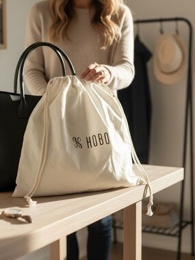 Authentic Hobo large Dust Bag with double draw string